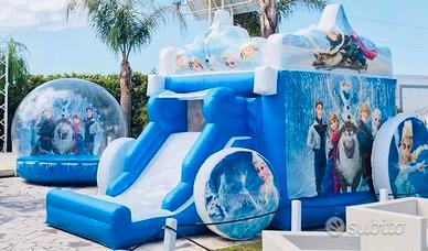 Carrozza di Frozen usato - gioco gonfiabile