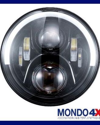 Coppia fanali led rotondi 7" 72W Angel Sky
