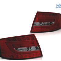 FANALI PER AUDI A6 C6 04-08 SEDAN LED ROSSO AFFUMI