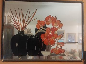 specchio decorato da parete 