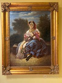 Quadro olio su tela dipinto a mano