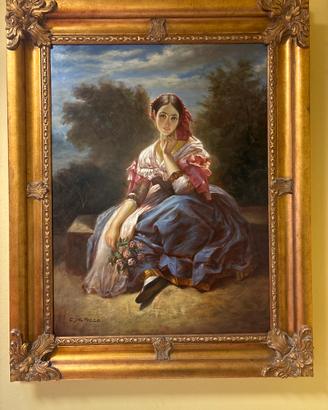 Quadro olio su tela dipinto a mano