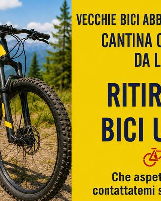 Ritiro bici a domicilio: usate o anche da buttare