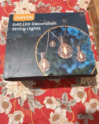 Catena luminosa da esterno 