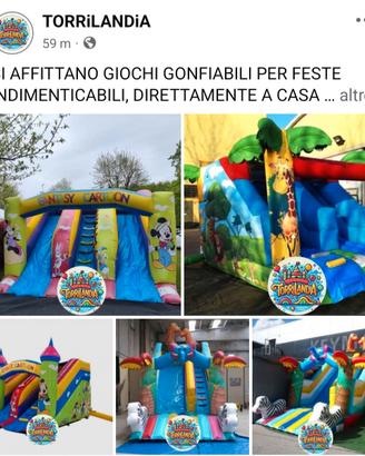 Noleggio GIOCHI GONFIABILI