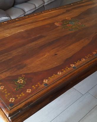 TAVOLO IN LEGNO DIPINTO