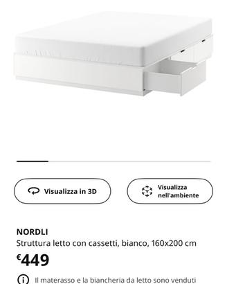 Letto ikea + testiera