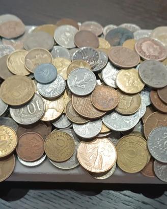 LOTTO 1 KG+ DI MONETE MONDIALI MISTE - COLLEZIONE