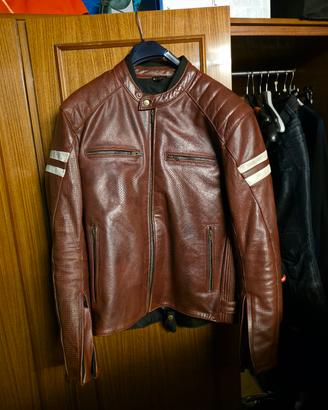 giacca in pelle spike