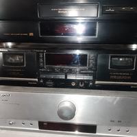 Amplificatore 5.1 lettore CD e mangianastri 