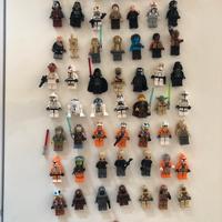 Lotto 59 personaggi minifigures lego star wars