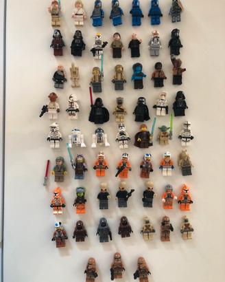 Lotto 59 personaggi minifigures lego star wars