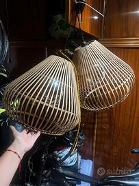 Lampadari in bamboo