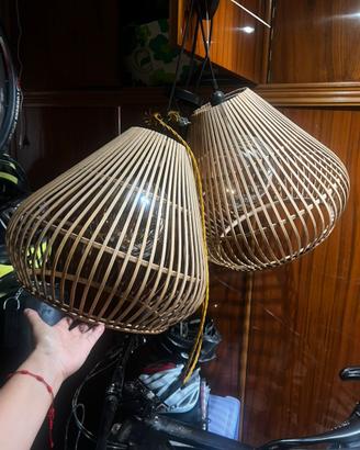 Lampadari in bamboo
