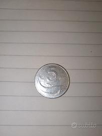 monete 5 lire 1975