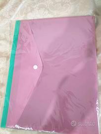 6pz Carpette plastificate con bottoni formato A4