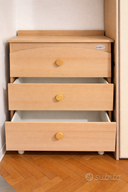 Cassettiera su tre ruote come nuova