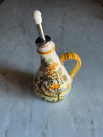 Oliera di “castelli” decorata a mano