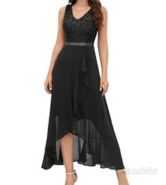 Abito da sera elegante nero S