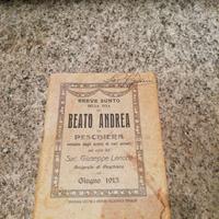 Libretto su Beato Andrea da Peschiera del 1913