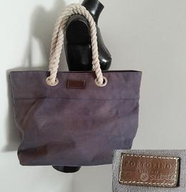 Portofino Borsa Bags Tela blu vintage retro' 