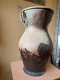 Vaso alto in rame
