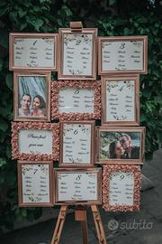 tableau matrimonio e numeri tavoli