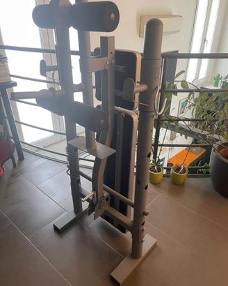 Panca per pesi e addominali chiudibile