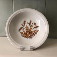 Piatto in ceramica vintage Spighe di grano, Italia