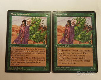 Card MTG 2X Muro Infernale/Tinder Wall