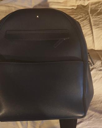 Zaino Montblanc Sartorial - Pelle Saffiano Blu Not