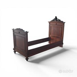 letto singolo stile impero