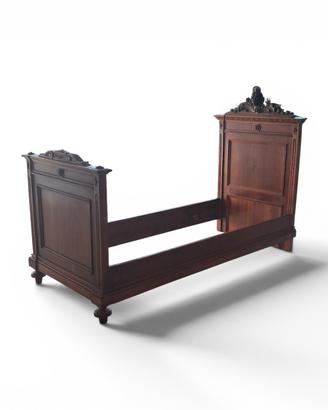 letto singolo stile impero
