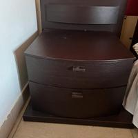 Comodini con luce led rovere Moro