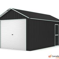 Prefabbricato box cantiere 360x610 21.9mq nero