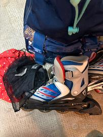 Pattini / Rollerblade N. 32 + Protezioni e sacca
