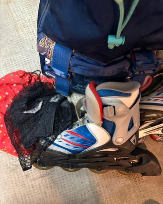 Pattini / Rollerblade N. 32 + Protezioni e sacca