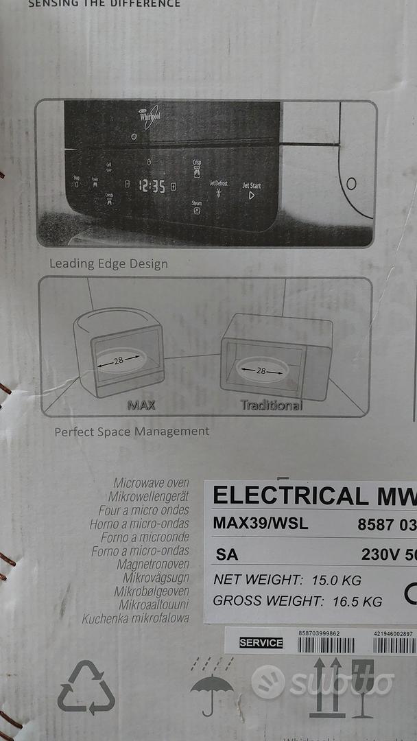 Forno microonde Whirlpool Max - Elettrodomestici In vendita a Macerata