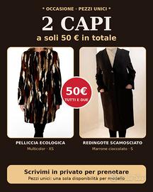Set 2 cappotti Zara che vestono la stessa taglia