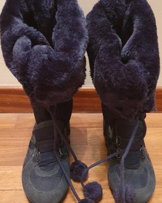 Stivaletti donna blu scuro n. 37 marca Tiger