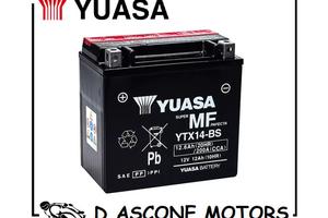 BATTERIA YUASA YTX14-BS CON ACIDO A CORREDO