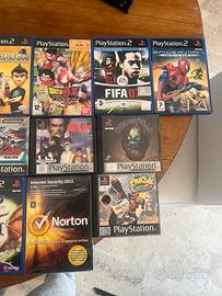 Videogiochi vecchi play station 2 e 1