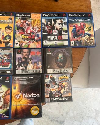 Videogiochi vecchi play station 2 e 1