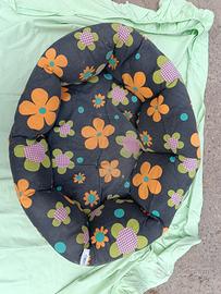 conca in plastica con cuscino