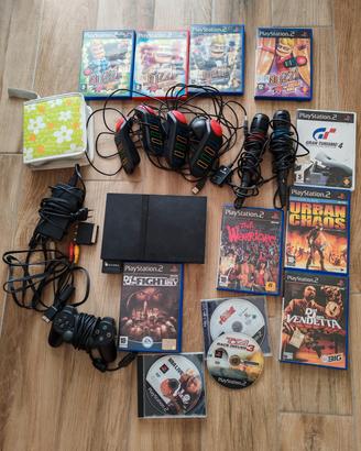 Ps2+buzzer+giochi+microfoni 