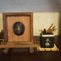 tsuba originale giapponese epoca edo katana