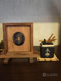 tsuba originale giapponese epoca edo katana
