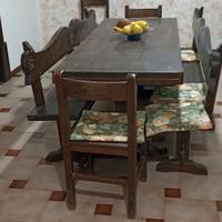 Tavolo rustico + panche