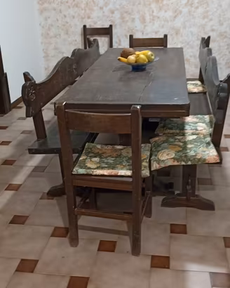 Tavolo rustico + panche