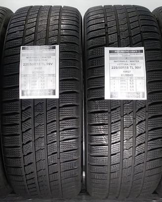 4 PNEUMATICI USATI 225/50R18 99V KW27 KUMHO GOMME 